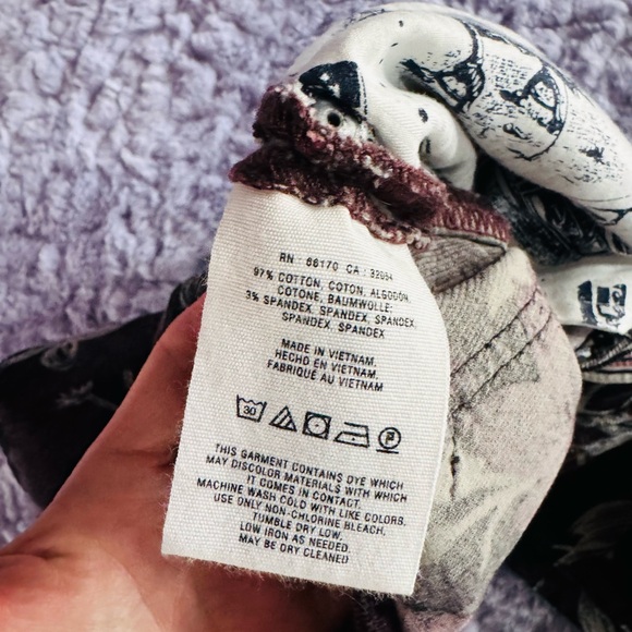 Pilcro Floral Print Boot Corduroys - Picture 6 of 9